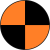Black & Orange-Red